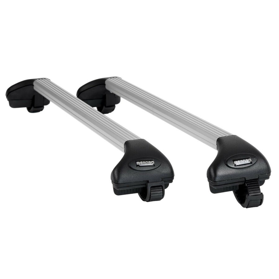 MENABO ΠΤΥΣΣΟΜΕΝΕΣ ΜΠΑΡΕΣ ΟΡΟΦΗΣ ΑΛΟΥΜΙΝΙΟΥ ARIETE 81.5-119.5 cm ΣΕ ΑΣΗΜΙ ΧΡΩΜΑ ΓΙΑ Volkswagen Touran II (5T) 5 doors 2015> ΜΕ RAISED RAILS 5.5 cm max - 2 ΤΕΜ. (12050/MB)