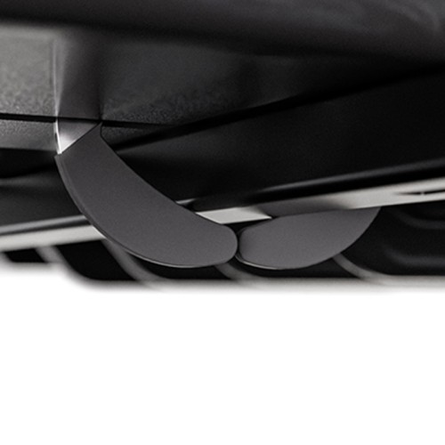 Menabo - Μπαγκαζιέρα Οροφής Satellite 550 Duo Black Crab με Δαγκάνες σε Μαύρο Γυαλιστερό Χρώμα από ABS Πλαστικό με Διαστάσεις 198x94x36 cm - 1 Τεμ. (16930/MB)
