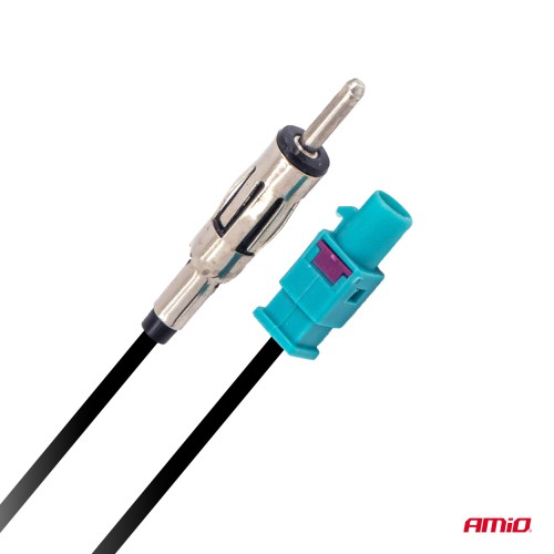 Amio – Αντάπτορας Κεραίας FAKRA σε DIN 12V 5A για Σταθερό Σήμα & Αξιόπιστη Σύνδεση – 1 Τεμ. (04443/AM)
