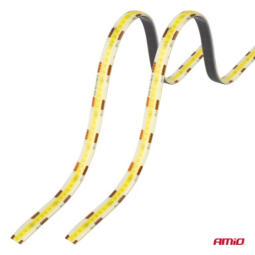 Amio – Ταινία LED COB 12V Λευκή 2x30cm Flexible για Ισχυρό Εσωτερικό Φωτισμό & Easy Install – Σετ 2 Τεμ. (04569/AM)