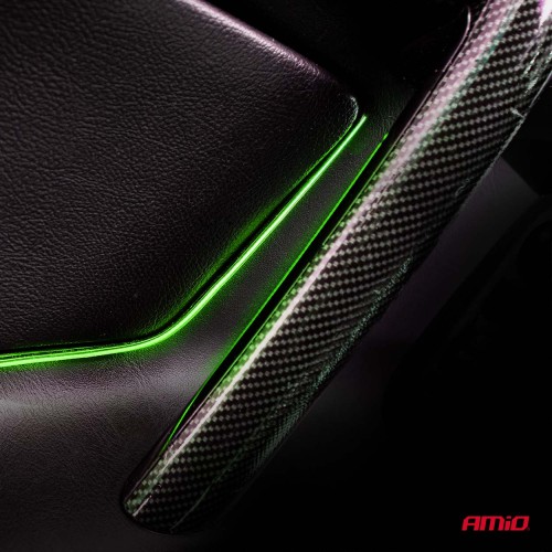 Amio – Ταινία LED COB 12V Πράσινη 2x30cm Flexible Πλαϊνού Φωτισμού για Σήμανση & Εντυπωσιακό Φως – Σετ 2 Τεμ. (04577/AM)