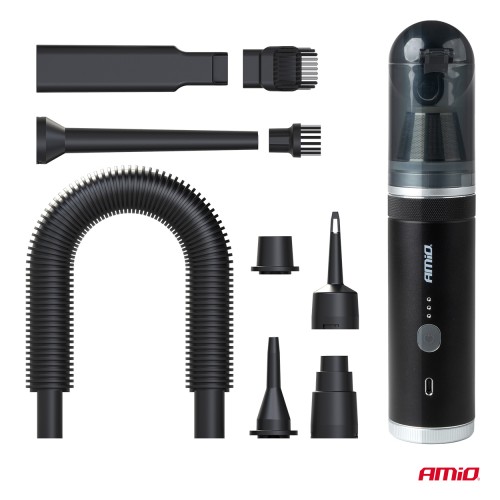 Amio – Ασύρματο Σκουπάκι Χειρός 100W 20kPa με Αντλία & USB-C Heavy Duty για Καθημερινή Χρήση & Ισχυρό Καθαρισμό – 1 Τεμ. (04785/AM)