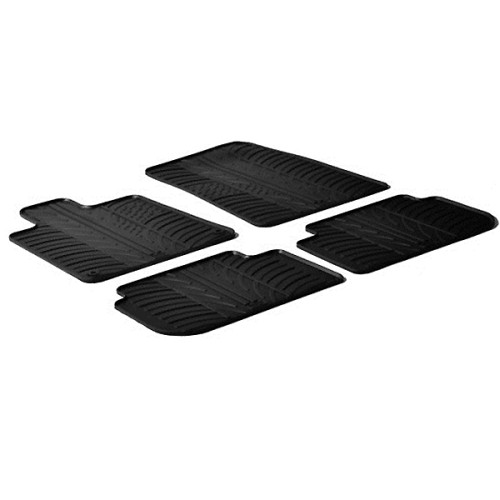 LAMPA - ΠΑΤΑΚΙΑ ΑΥΤΟΚΙΝΗΤΟΥ ΑΠΟ ΛΑΣΤΙΧΟ ΓΙΑ PEUGEOT 407 01/2004-2011 ΣΕ ΜΑΥΡΟ ΧΡΩΜΑ ME ΚΟΥΜΠΩΜΑΤΑ - 4 ΤΕΜ.