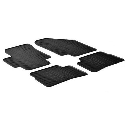 LAMPA - ΠΑΤΑΚΙΑ ΑΥΤΟΚΙΝΗΤΟΥ ΑΠΟ ΛΑΣΤΙΧΟ ΓΙΑ HYUNDAI ACCENT 04/2006-12/2009 / KIA RIO 10/2005-08/2011 ΣΕ ΜΑΥΡΟ ΧΡΩΜΑ ΧΩΡΙΣ ΚΟΥΜΠΩΜΑΤΑ - 4 ΤΕΜ.
