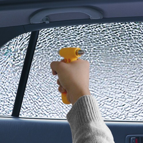Lampa - Θραύστης Τζαμιού με Κοπτικό Ζώνης 2 σε 1 Emergency Escape Tool σε Κίτρινο Χρώμα - 1 Τεμ. (L4807.0)