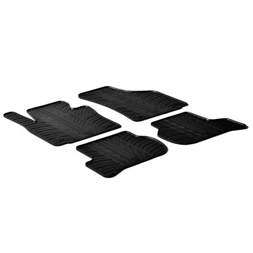LAMPA - ΠΑΤΑΚΙΑ ΑΥΤΟΚΙΝΗΤΟΥ ΑΠΟ ΛΑΣΤΙΧΟ ΓΙΑ SEAT LEON 09/2005-2012 ΣΕ ΜΑΥΡΟ ΧΡΩΜΑ ME ΚΟΥΜΠΩΜΑΤΑ - 4 ΤΕΜ.
